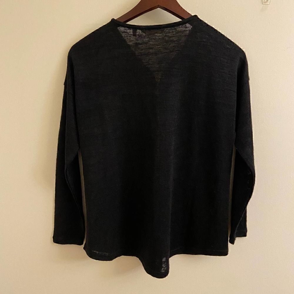 Soft Surrounding Black Valentina Zip Sweater Small - Picture 2 of 4